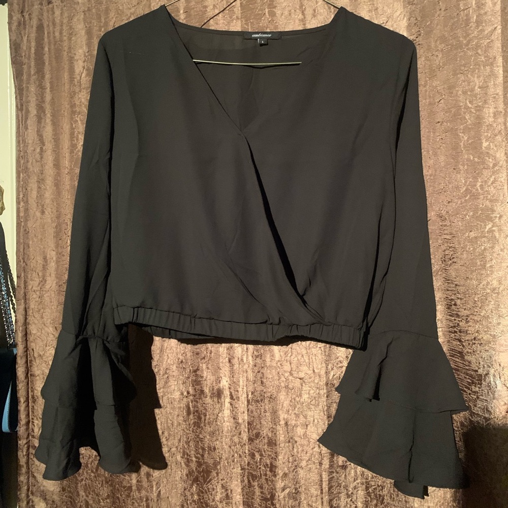 Black crop top
